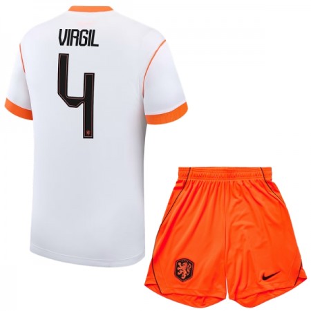 Camiseta Niño Países Bajos Virgil 4 Segunda Mundial 2026