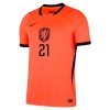 Camiseta Países Bajos Frenkie de Jong 21 Primera Mundial 2026