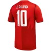 Camiseta Canada J. David 10 Primera Mundial 2026 Camiseta Canada J. David 10 Primera Mundial 2026