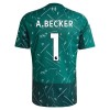 Camiseta Niño Liverpool A. Becker 1 Portero Primera 2026-27 Verde