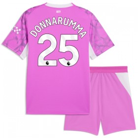 Camiseta Niño Manchester City Donnarumma 25 Portero Segunda 2026-27 Rosa