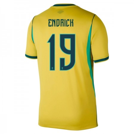 Camiseta Brasil Endrick 19 Primera Mundial 2026 Camiseta Brasil Endrick 19 Primera Mundial 2026