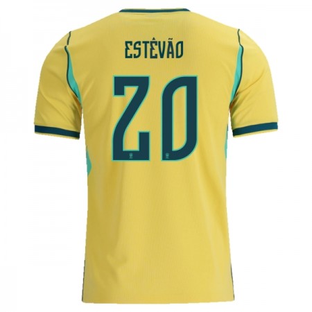 Camiseta Brasil Estevao 20 Primera Mundial 2026