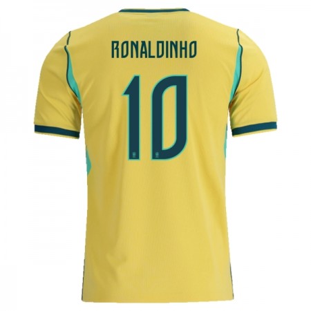 Camiseta Brasil Ronaldinho 10 Primera Mundial 2026