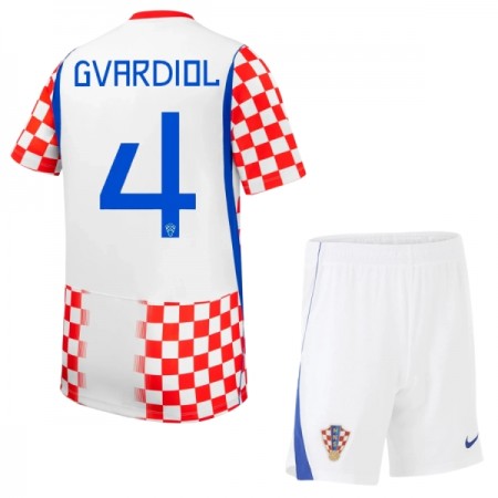 Camiseta Niño Croacia Gvardiol 4 Primera Mundial 2026