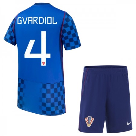Camiseta Niño Croacia Gvardiol 4 Segunda Mundial 2026