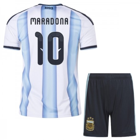 Camiseta Niño Argentina Maradona 10 Primera Mundial 2026
