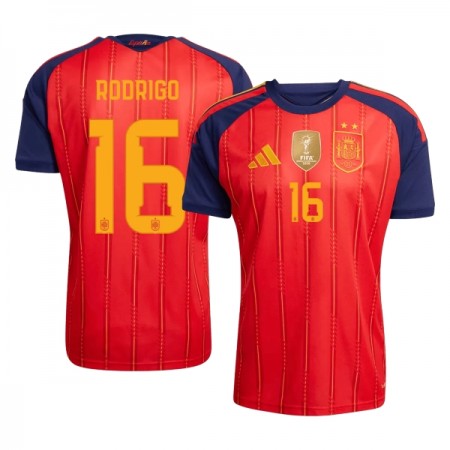 Camiseta España 2 Stars Rodrigo 16 Primera Mundial 2026 Camiseta España 2 Stars Rodrigo 16 Primera Mundial 2026