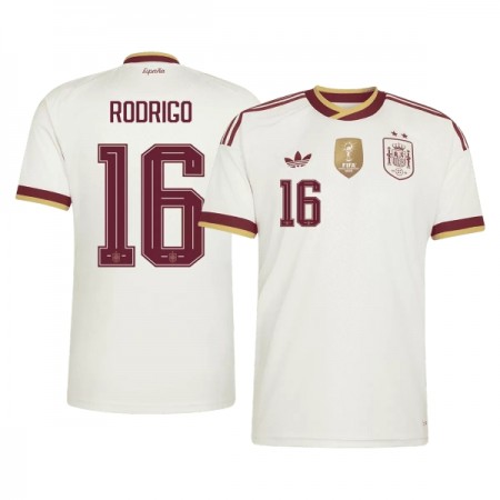 Camiseta España 2 Stars Rodrigo 16 Segunda Mundial 2026 Camiseta España 2 Stars Rodrigo 16 Segunda Mundial 2026