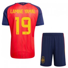 Camiseta Niño España 2 Stars Lamine Yamal 19 Primera Mundial 2026