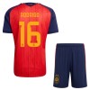 Camiseta Niño España 2 Stars Rodrigo 16 Primera Mundial 2026 Camiseta Niño España 2 Stars Rodrigo 16 Primera Mundial 2026