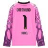 Camiseta Borussia Dortmund Kobel 1 Portero Segunda 2026-27 Rosa L/S Camiseta Borussia Dortmund Kobel 1 Portero Segunda 2026-27 Rosa L/S