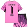 Camiseta Niño Borussia Dortmund Kobel 1 Portero Segunda 2026-27 Rosa
