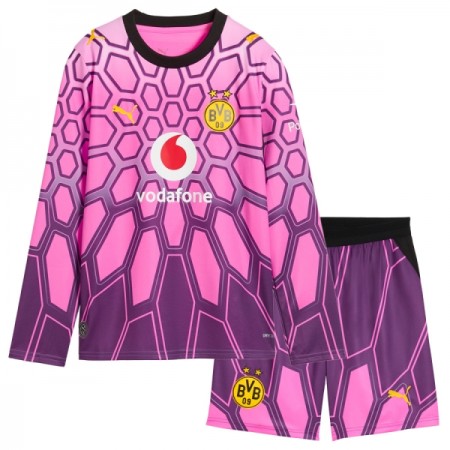 Camiseta Niño Borussia Dortmund Portero Segunda 2026-27 Rosa L/S Camiseta Niño Borussia Dortmund Portero Segunda 2026-27 Rosa L/S