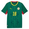 Camiseta Senegal Sarr 18 Segunda Mundial 2026
