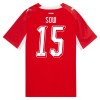 Camiseta Suiza Djibril Sow 15 Primera Mundial 2026