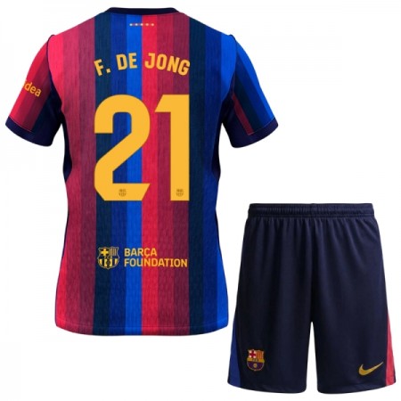 Camiseta Niño FC Barcelona Frenkie de Jong 21 Primera 2026-27
