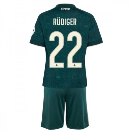 Camiseta Niño Real Madrid Rudiger 22 Segunda 2026-27