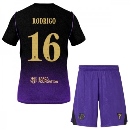 Camiseta Niño FC Barcelona Rodrigo 16 Segunda 2026-27