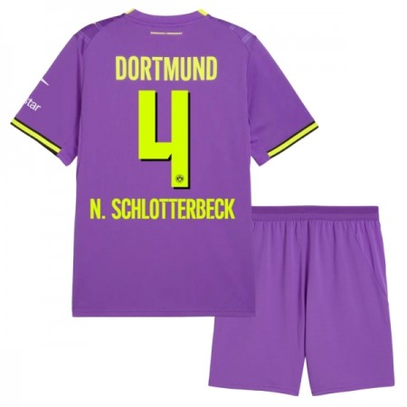 Camiseta Niño Borussia Dortmund N. Schlotterbeck 4 Tercera 2026-27 Camiseta Niño Borussia Dortmund N. Schlotterbeck 4 Tercera 2026-27