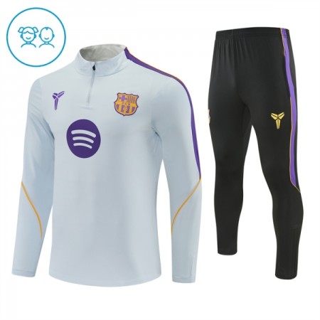 Barcelona 2026-27 Niño Sudadera De Entrenamiento Quarter-Zip Blanca Barcelona 2026-27 Niño Sudadera De Entrenamiento Quarter-Zip Blanca