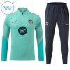 Barcelona 2026-27 Niño Sudadera De Entrenamiento Quarter-Zip Verde Barcelona 2026-27 Niño Sudadera De Entrenamiento Quarter-Zip Verde