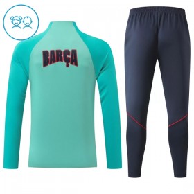 Barcelona 2026-27 Niño Sudadera De Entrenamiento Quarter-Zip Verde