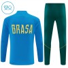 Brasil 2026-27 Niño Sudadera De Entrenamiento Quarter-Zip Azul