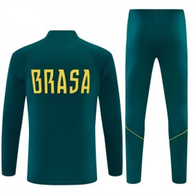 Brasil 2026-27 Sudadera De Entrenamiento Quarter-Zip Verde