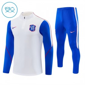 Chelsea 2026-27 Niño Sudadera De Entrenamiento Quarter-Zip Blanca