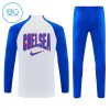 Chelsea 2026-27 Niño Sudadera De Entrenamiento Quarter-Zip Blanca