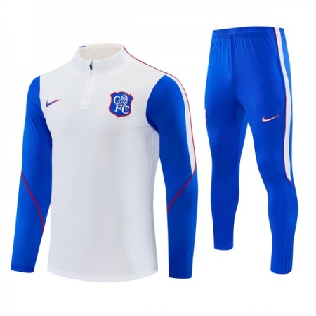 Chelsea 2026-27 Sudadera De Entrenamiento Quarter-Zip Blanca Chelsea 2026-27 Sudadera De Entrenamiento Quarter-Zip Blanca