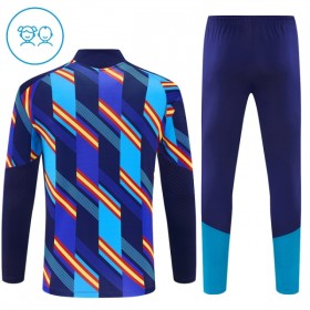 España 2026-27 Niño Sudadera De Entrenamiento Quarter-Zip Azul