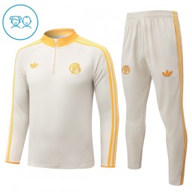 FC Bayern de Múnich 2026-27 Niño Sudadera De Entrenamiento Quarter-Zip Blanca