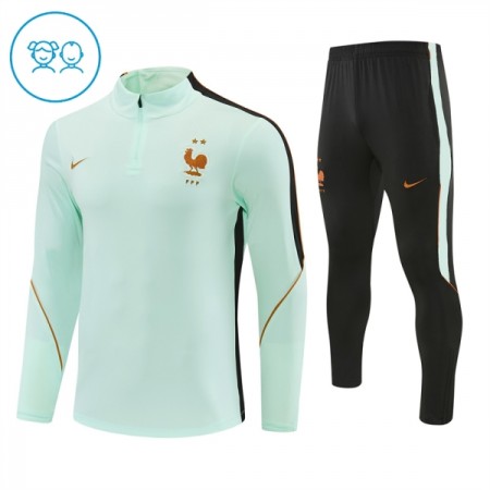 Francia 2026-27 Niño Sudadera De Entrenamiento Quarter-Zip Blanca Francia 2026-27 Niño Sudadera De Entrenamiento Quarter-Zip Blanca