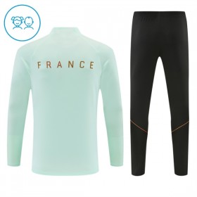 Francia 2026-27 Niño Sudadera De Entrenamiento Quarter-Zip Blanca