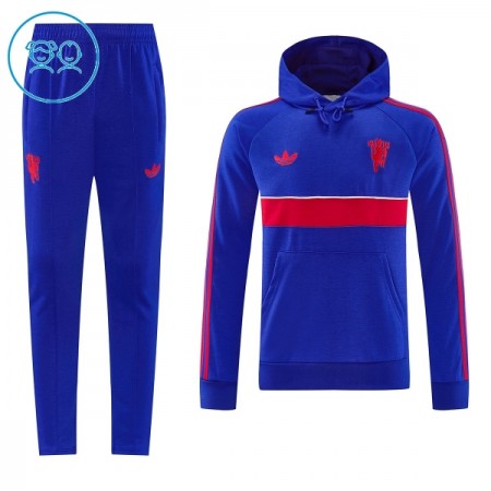 Manchester United Hoodie 2026-27 Niño Sudadera De Entrenamiento Azul