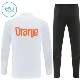 Países Bajos 2026-27 Niño Sudadera De Entrenamiento Quarter-Zip Blanca