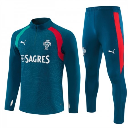 Portugal 2026-27 Sudadera De Entrenamiento Quarter-Zip Azul