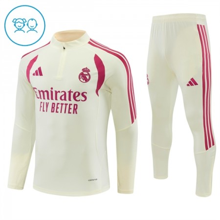 Real Madrid 2026-27 Niño Sudadera De Entrenamiento Quarter-Zip Blanca Real Madrid 2026-27 Niño Sudadera De Entrenamiento Quarter-Zip Blanca