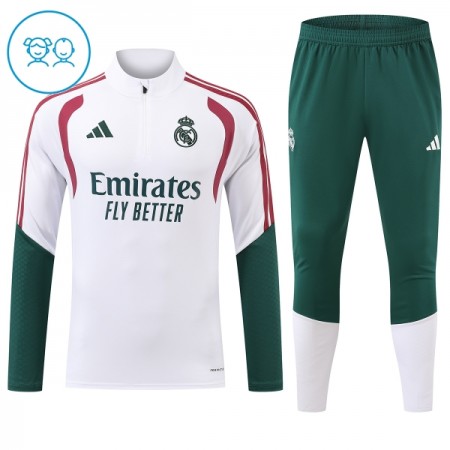 Real Madrid 2026-27 Niño Sudadera De Entrenamiento Quarter-Zip Blanca Real Madrid 2026-27 Niño Sudadera De Entrenamiento Quarter-Zip Blanca