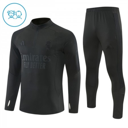 Real Madrid 2026-27 Niño Sudadera De Entrenamiento Quarter-Zip Negra Real Madrid 2026-27 Niño Sudadera De Entrenamiento Quarter-Zip Negra