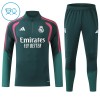Real Madrid 2026-27 Niño Sudadera De Entrenamiento Quarter-Zip Verde