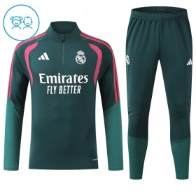 Real Madrid 2026-27 Niño Sudadera De Entrenamiento Quarter-Zip Verde