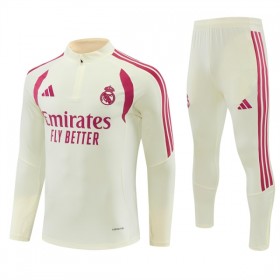 Real Madrid 2026-27 Sudadera De Entrenamiento Quarter-Zip Blanca