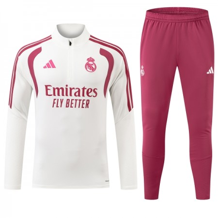 Real Madrid 2026-27 Sudadera De Entrenamiento Quarter-Zip Blanca