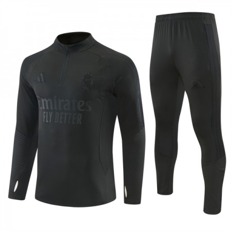 Real Madrid 2026-27 Sudadera De Entrenamiento Quarter-Zip Negra