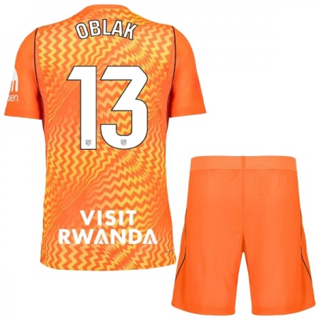 Camiseta Niño Atlético Madrid Oblak 13 Portero 2026-27 Naranja Camiseta Niño Atlético Madrid Oblak 13 Portero 2026-27 Naranja